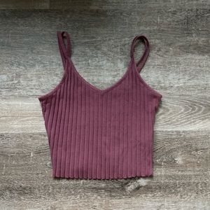 Charlotte Russe Dark Pink Crop Top